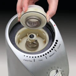 Capresso Infinity Plus Conical Burr Coffee Grinder In Metal -Coffee Makers Store 575.05InfinityPlusBurrHR