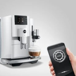 JURA E8 Espresso Machine - Piano White (NAA) -Coffee Makers Store AppSoftw JOE E8 PW 2020 smartPhone Original 29434