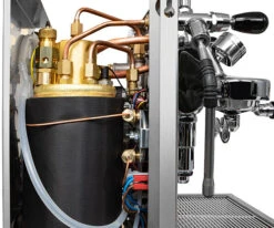 Bezzera Aria PID Espresso Machine With Flow Control - Black With Rosewood -Coffee Makers Store BZARIABLKPIDFC 1 G