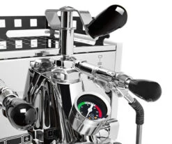 Bezzera Aria PID Espresso Machine With Flow Control - Black With Rosewood -Coffee Makers Store BZARIABLKPIDFC 6 G