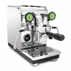 Profitec Pro 400 Espresso Machine With Blackened Oak -Coffee Makers Store Chrome Oak Green