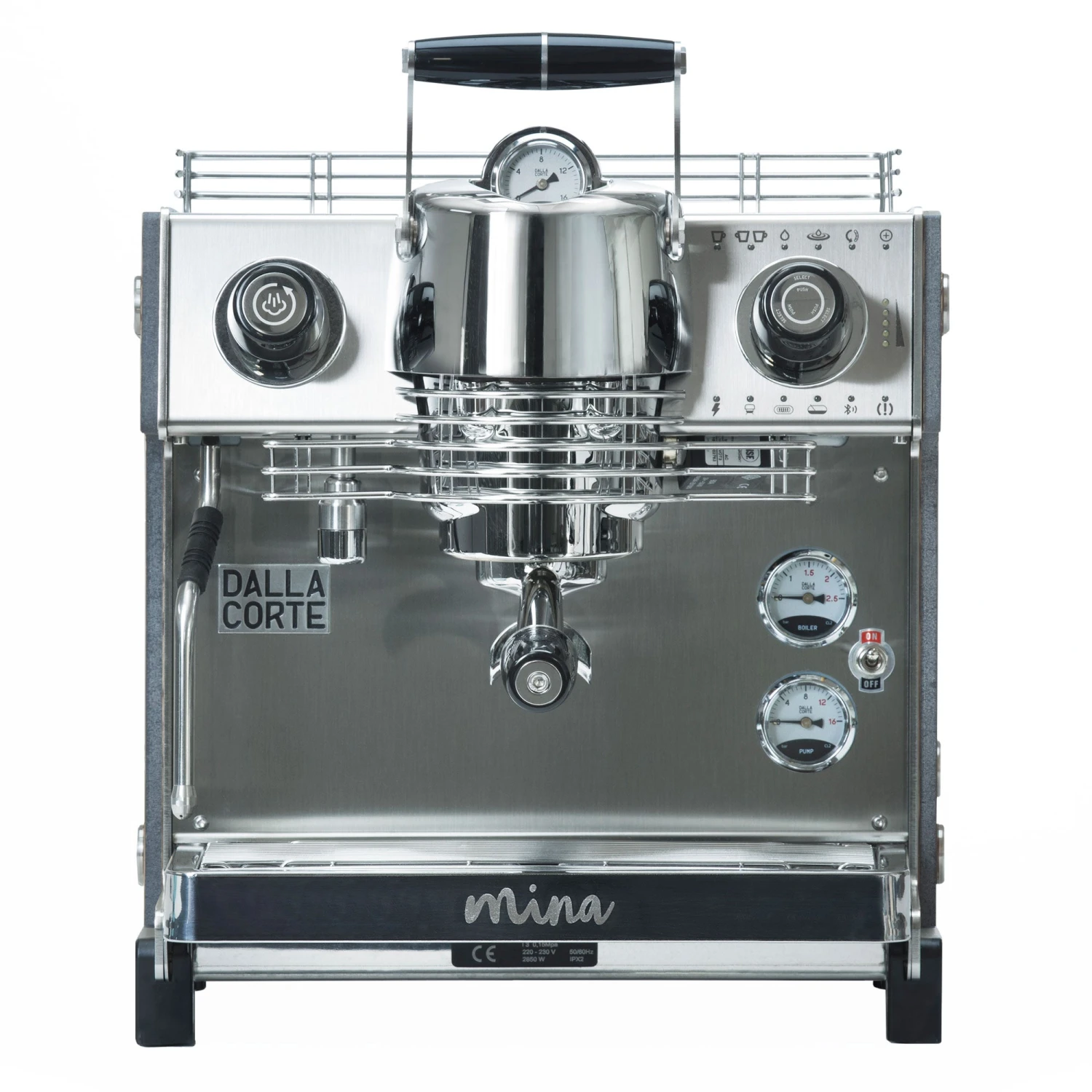Dalla Corte Mina Espresso Machine (110v) - Country Blue 2 Dalla Corte Mina Espresso Machine (110v) - Country Blue - Image 2