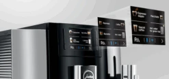 JURA E8 Espresso Machine - Chrome -Coffee Makers Store E8 G2 Chrome Drink Menu
