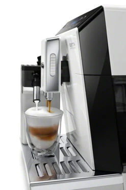 Refurbished DeLonghi Eletta Cappuccino In White ECAM44660W -Coffee Makers Store ECAM44660WElettaWhiteLatteCrema