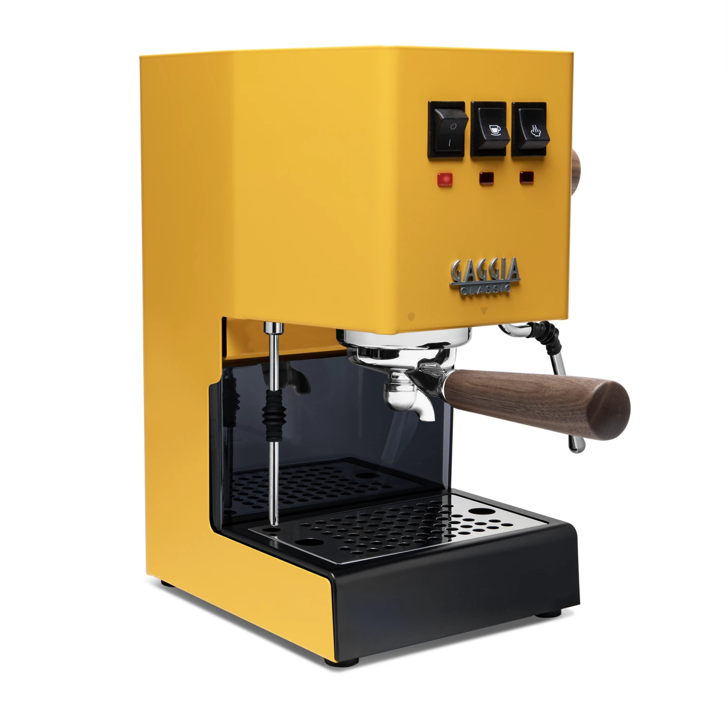 Gaggia Classic Evo Pro Espresso Machine In Sunshine Yellow With Walnut 3 Gaggia Classic Evo Pro Espresso Machine In Sunshine Yellow With Walnut - Image 3