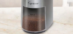 Capresso Infinity Plus Conical Burr Coffee Grinder In Metal -Coffee Makers Store GroundsBin Grid4 a82c82a4 ef95 404a 93b4 03dd1ac1bdca