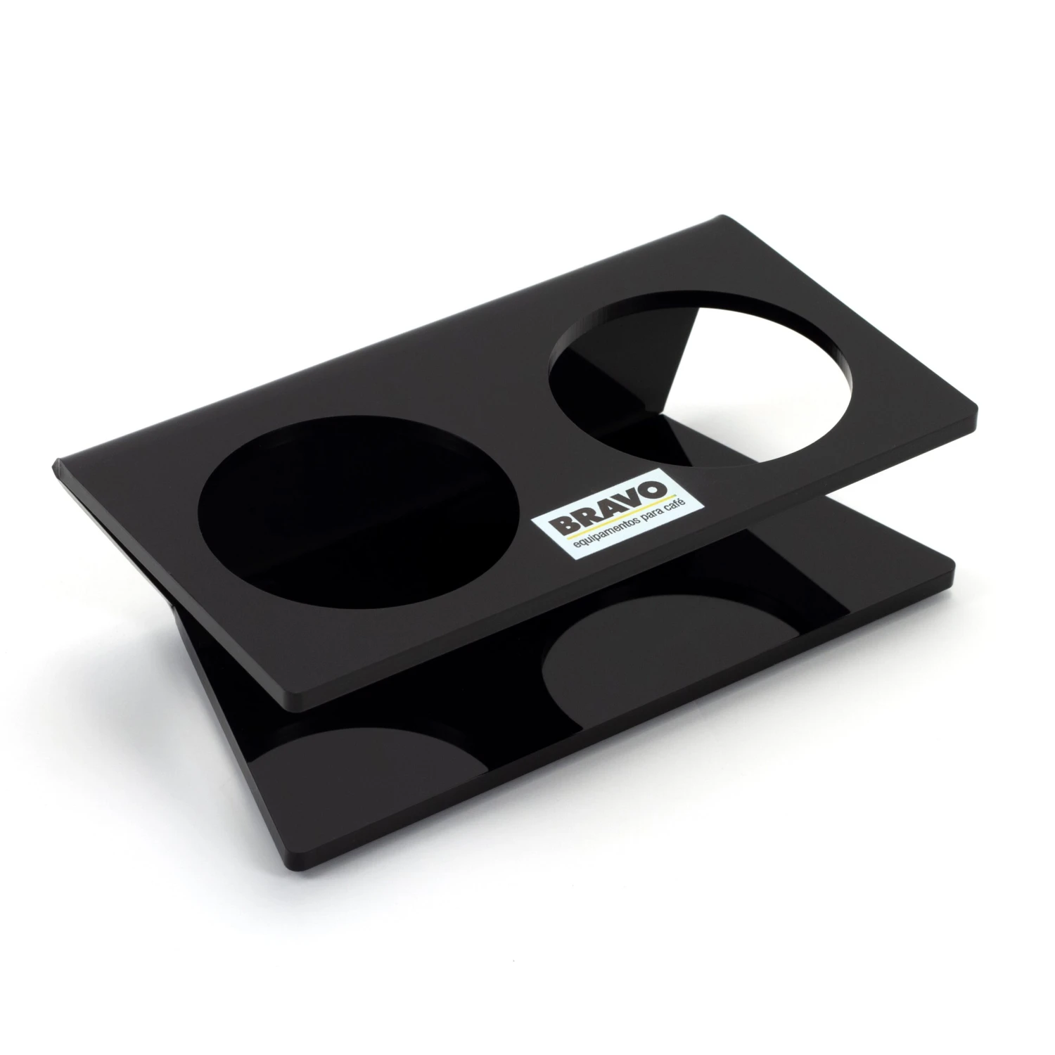 Bravo Acrylic Tamper And Distributor Stand - Black 1 Bravo Acrylic Tamper And Distributor Stand - Black