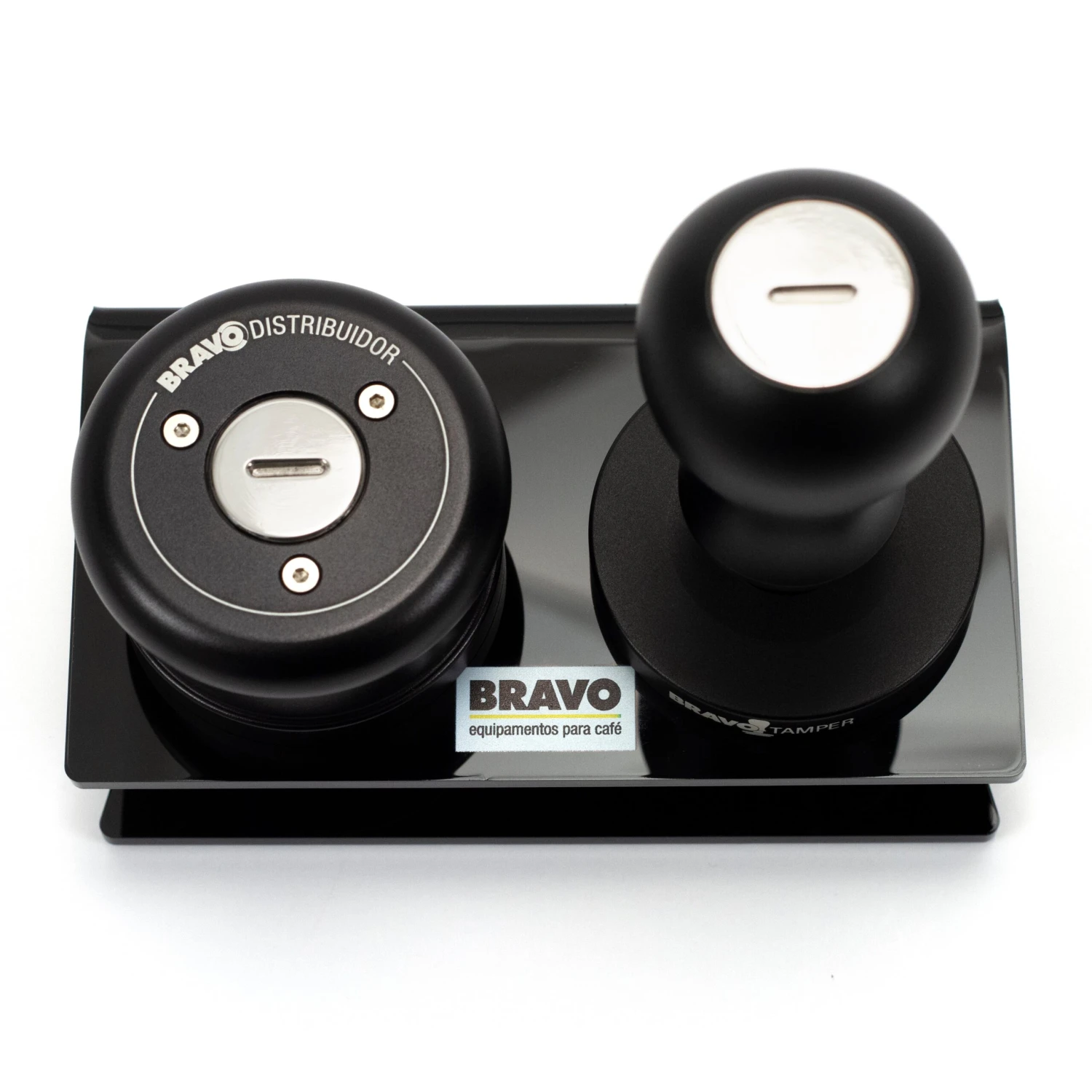 Bravo Acrylic Tamper And Distributor Stand - Black 3 Bravo Acrylic Tamper And Distributor Stand - Black - Image 3