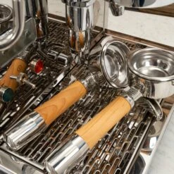 ECM Synchronika Espresso Machine With Flow Control - Olive Wood -Coffee Makers Store IMG 2391 be61d388 929a 42f0 8309 f577540629f8