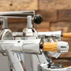 ECM Synchronika Espresso Machine With Flow Control - Olive Wood -Coffee Makers Store IMG 2397
