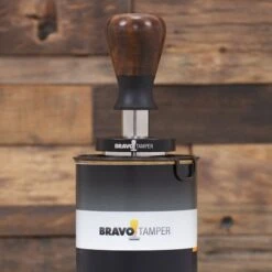 Bravo Espresso Tamper Dark Wood Handle 54.7mm -Coffee Makers Store IMG 4441