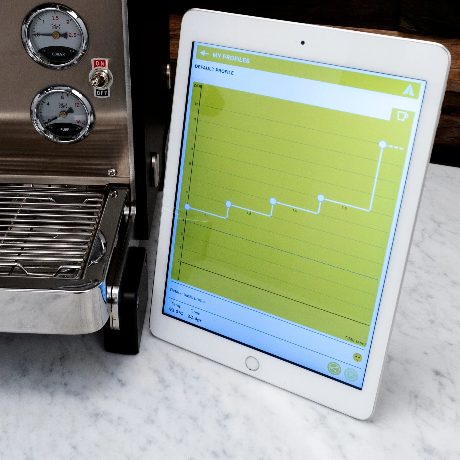 Dalla Corte Mina Espresso Machine (110v) - Country Blue 17 Dalla Corte Mina Espresso Machine (110v) - Country Blue - Image 17