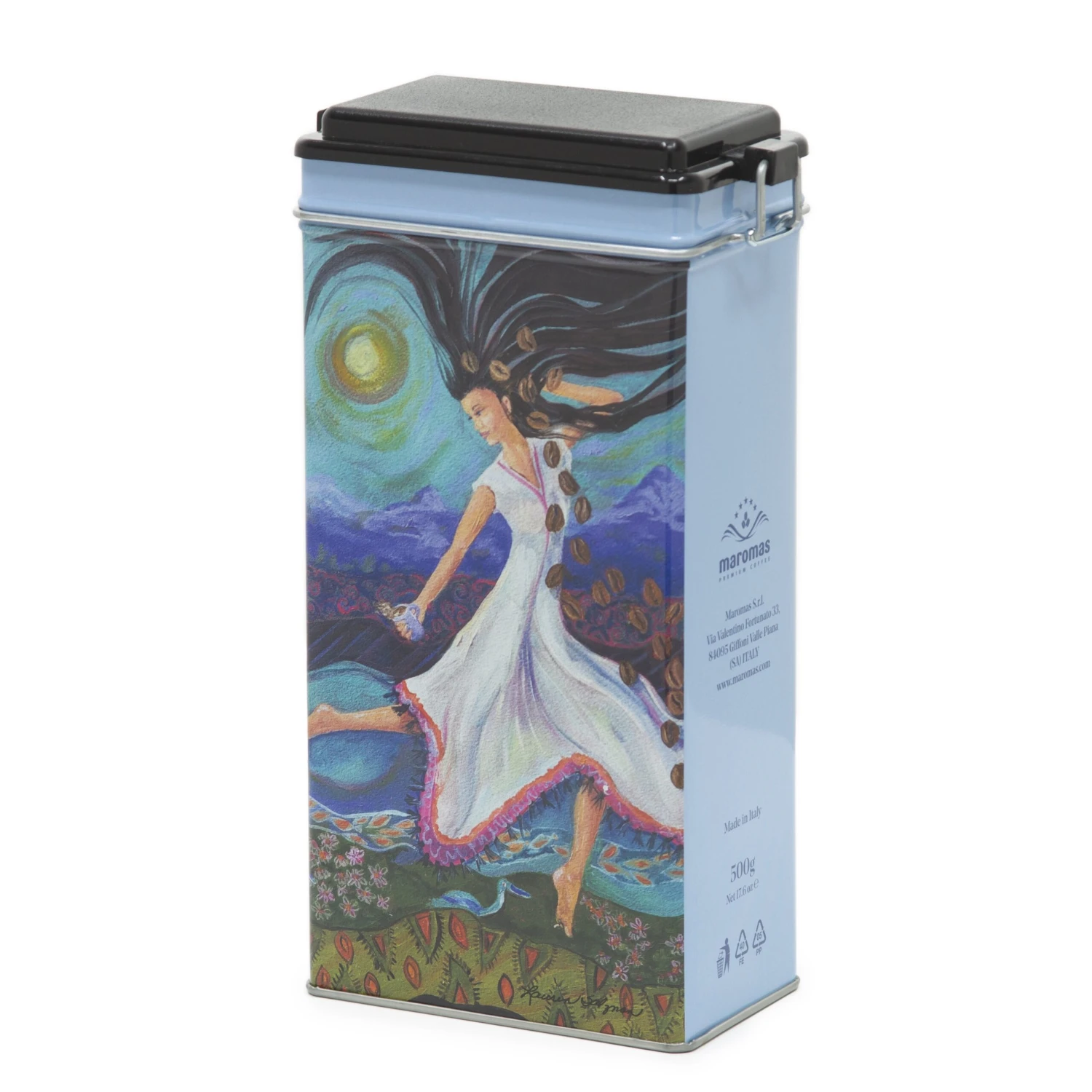 Lauren Salzman Art - Coffee Dance Storage Tin 1 Lauren Salzman Art - Coffee Dance Storage Tin