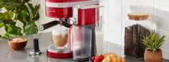 KitchenAid® Automatic Milk Frother Attachment - Empire Red -Coffee Makers Store KitchenaidMilkFrotherEmpireRedBanner