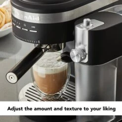 KitchenAid® Automatic Milk Frother Attachment - Onyx Black -Coffee Makers Store KitchenaidMilkFrotherLifestyle2