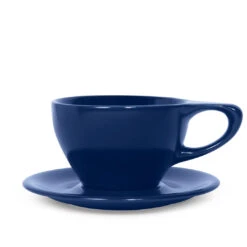 NotNeutral Large Latte Cup And Saucer - Indigo