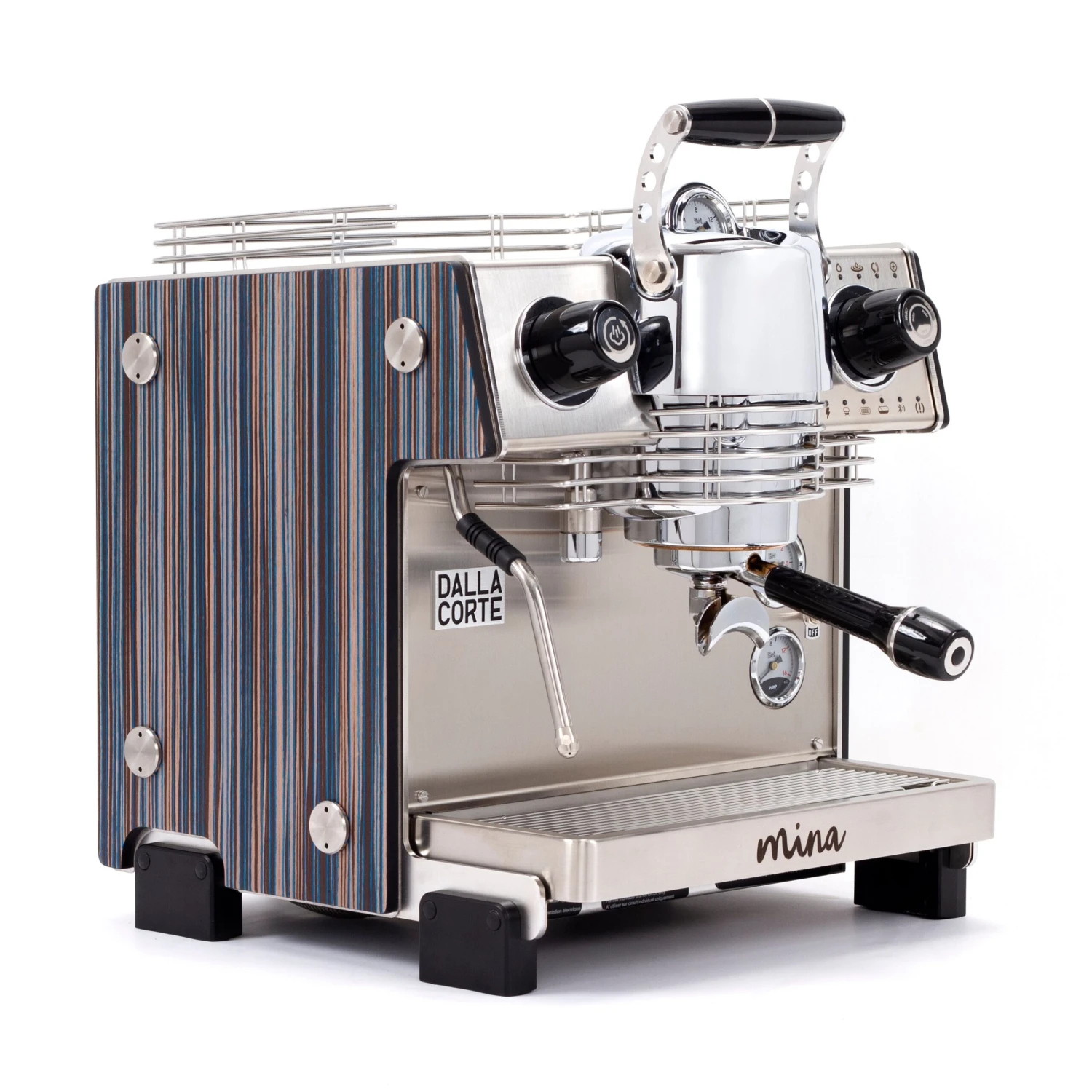 Dalla Corte Mina Espresso Machine (110v) - Country Blue 1 Dalla Corte Mina Espresso Machine (110v) - Country Blue