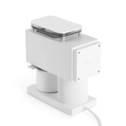 Fellow Ode Brew Grinder - Matte White -Coffee Makers Store OdeWhite Detail RearView