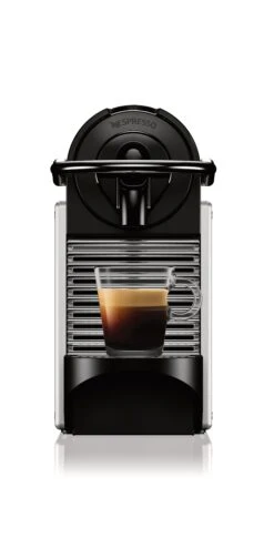 Nespresso Pixie Espresso Machine By DeLonghi With Aeroccino - Aluminum -Coffee Makers Store Pixie D Alu Front Espresso DeLonghiEN124S 98c78b83 b33c 446b 99b2 e0228f4e396d