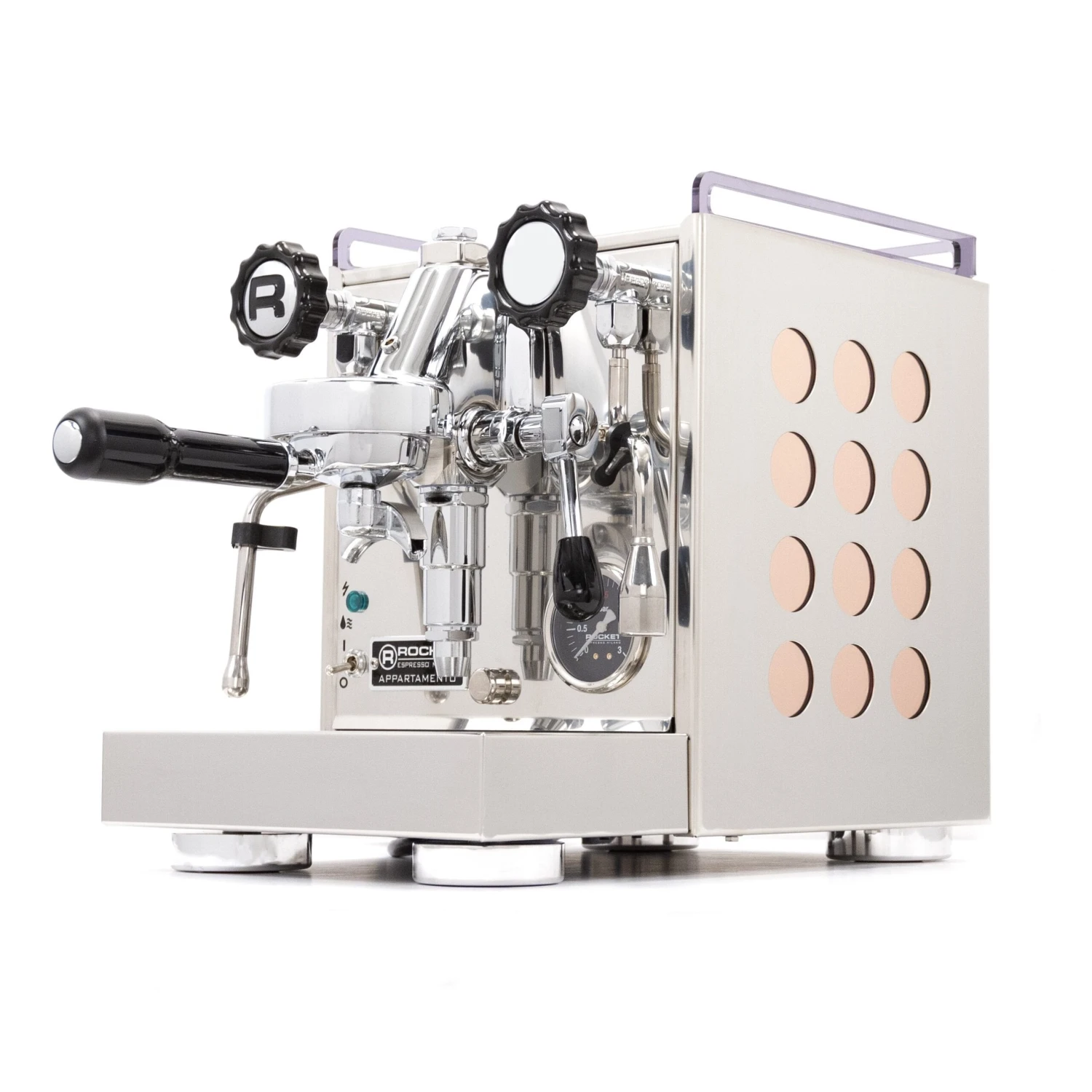 Refurbished Rocket Espresso Appartamento Espresso Machine - Rose Gold Panels 1 Refurbished Rocket Espresso Appartamento Espresso Machine - Rose Gold Panels