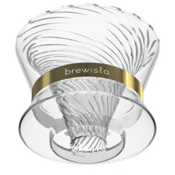Brewista Tornado Duo Double Wall Glass Dripper -Coffee Makers Store Tornado AngledDown