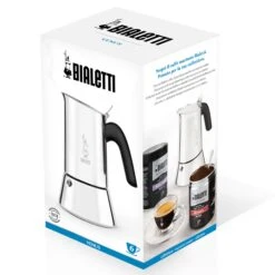 Bialetti Venus 6-Cup Stainless Steel Moka Pot -Coffee Makers Store Venus BoxFront