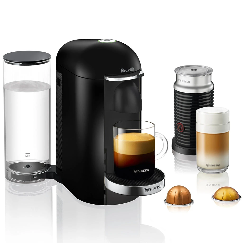 Nespresso VertuoPlus Deluxe And Aeroccino Bundle In Black 1 Nespresso VertuoPlus Deluxe And Aeroccino Bundle In Black