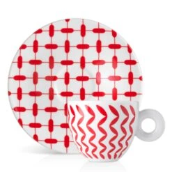 Illy Mona Hatoum Set Of 2 Cappuccino Cups And Saucers 8 Illy Mona Hatoum Set Of 2 Cappuccino Cups And Saucers -Coffee Makers Store redcup2 45995398 c0f6 4dd9 b2fa d2d917b1f0fa