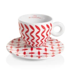 Illy Mona Hatoum Set Of 2 Cappuccino Cups And Saucers 7 Illy Mona Hatoum Set Of 2 Cappuccino Cups And Saucers -Coffee Makers Store redcup 87b8846c 8d08 4fe1 a280 938a82f546b1